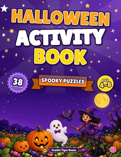 Halloween Activity Book paperback cover