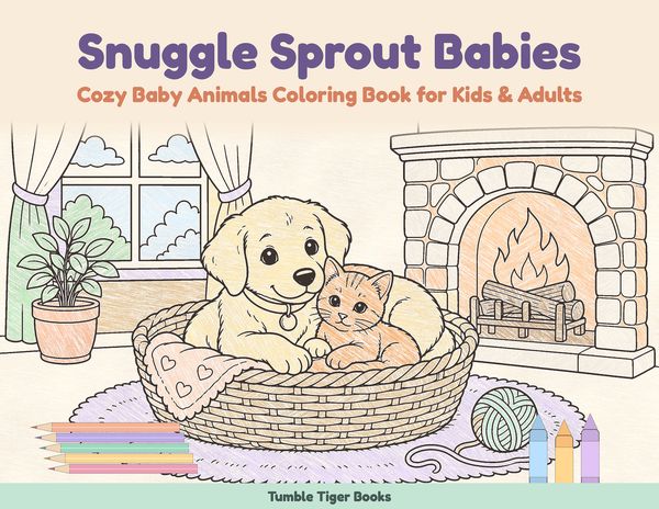 Snuggle Sprout Babies coloring book cover