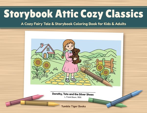 Storybook Attic Cozy Classics coloring book cover