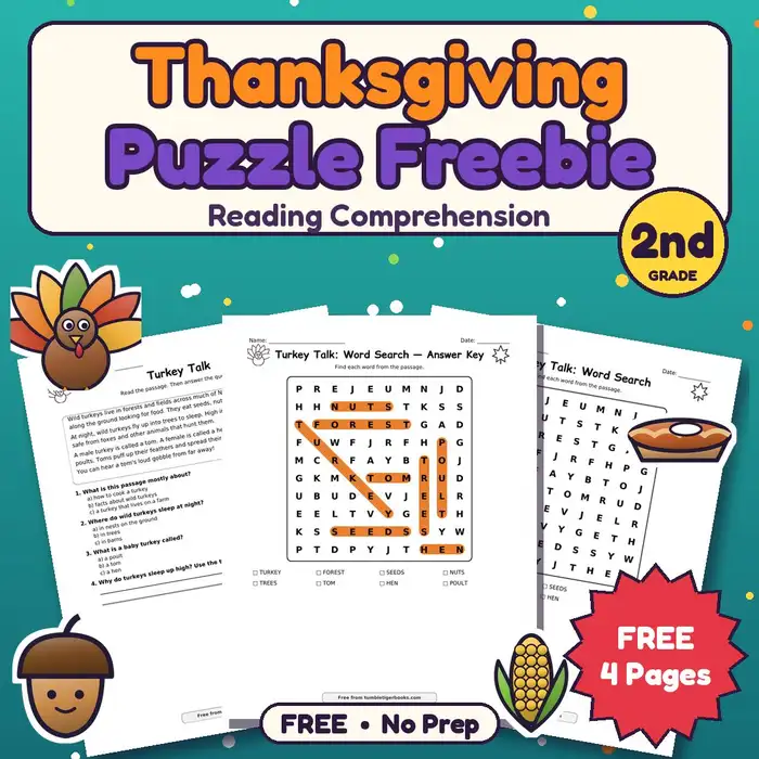 Thanksgiving Puzzle Freebie, 2nd preview