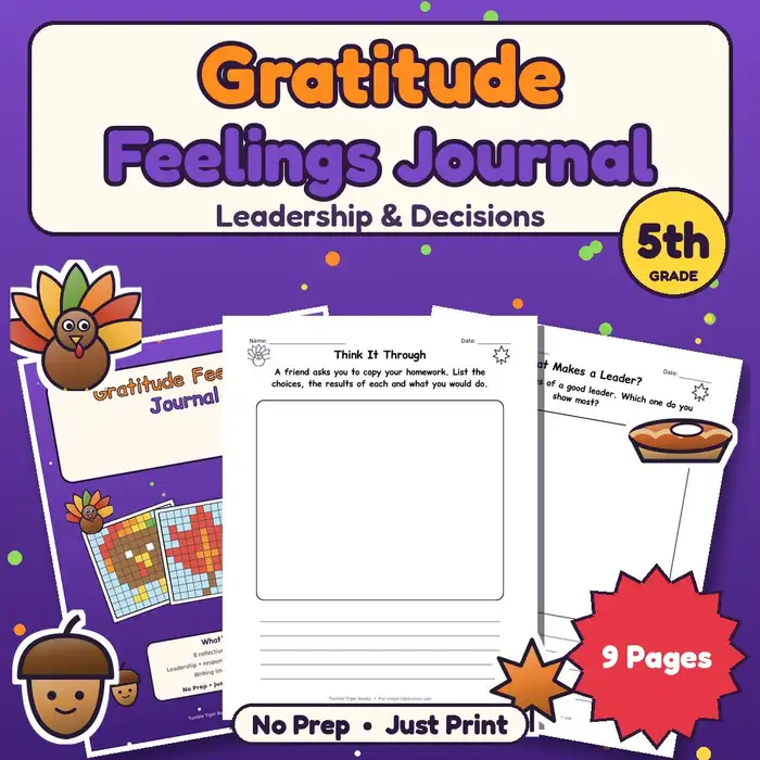 Gratitude Feelings Journal, 5th preview