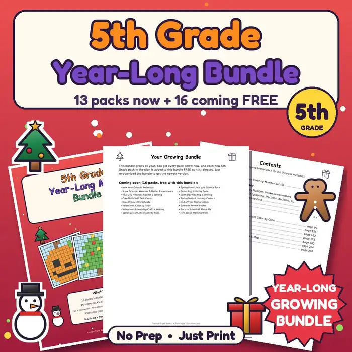 5th Grade Year-Long Mega Bundle (Growing) preview